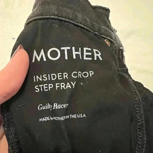 MOTHER insider step crop fray jeans Guilty Racer - Picture 8 of 9